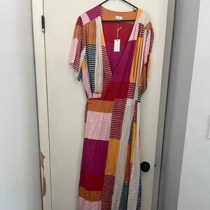 Never worn Wrap Floor Length Dress